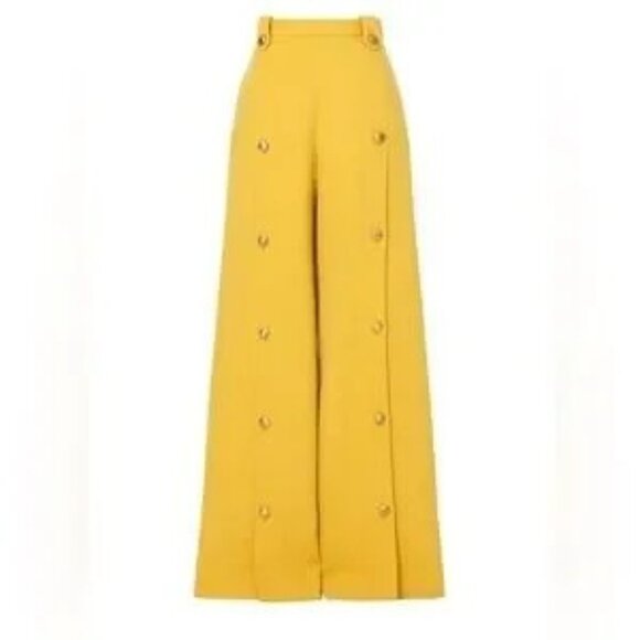 Rosetta Getty Button Front Trousers in Yellow Tweed. Sz8 - Picture 8 of 8